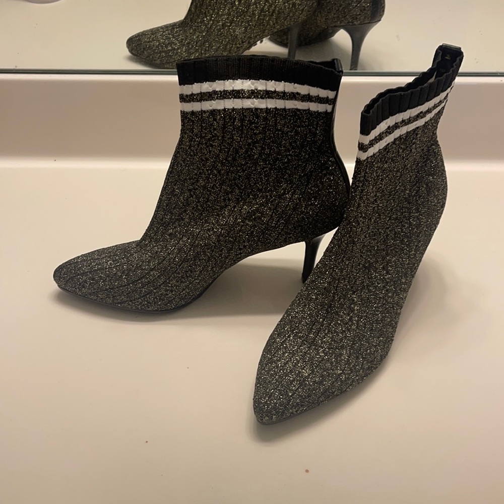 Stuart Weitzman sock bootie heels
